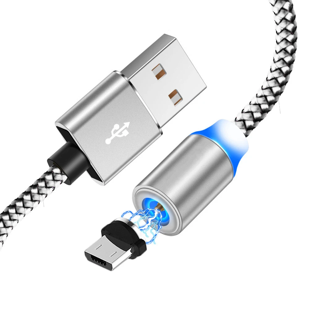 

Magnetic charge Cable For iPhone Samsung Android Fast Charging Magnet Charger Micro USB Type C Cable Mobile Phone Cord Wire, Black/bule/gold/gray/red/silver