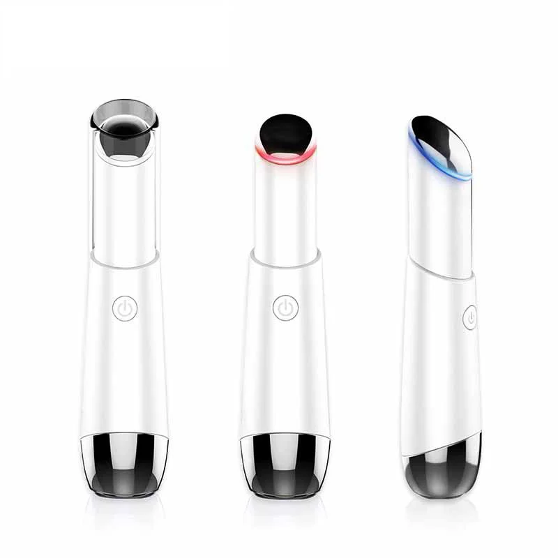 

2019 New Arrival Beauty Eye Massager Pen High Frequency Vibration Eye Massager Relieve Fatigue, White/pink