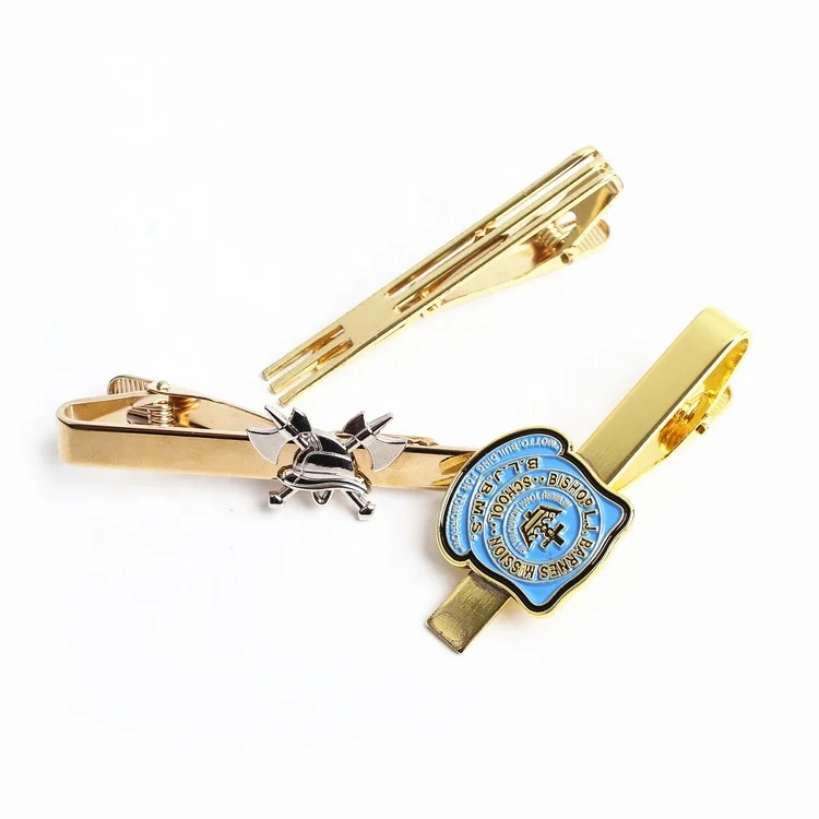 Tie Bar Manufacturers Design Custom Made Logo Metal Tie Clips For Men