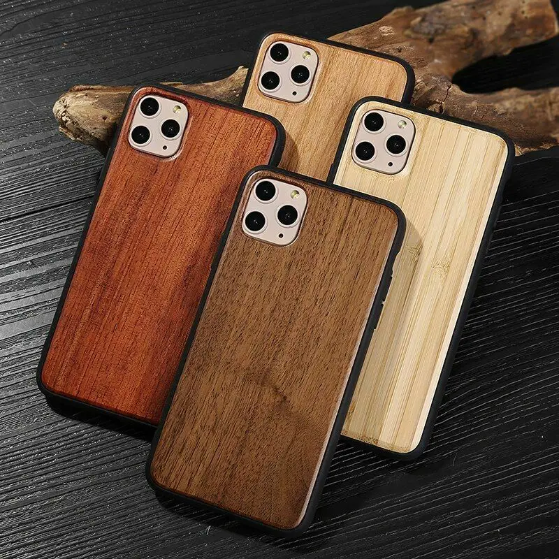 

Real Natural Wood Bamboo Cover Case For iPhone 11 Pro MAX XR X XS 8 7 6 6s Plus