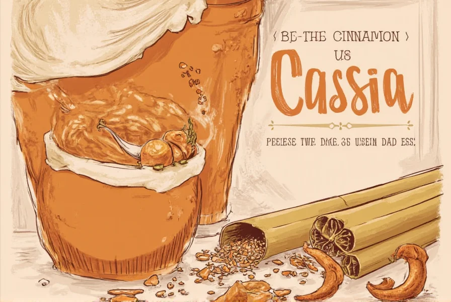 Side-by-side image of cinnamon and cassia sticks