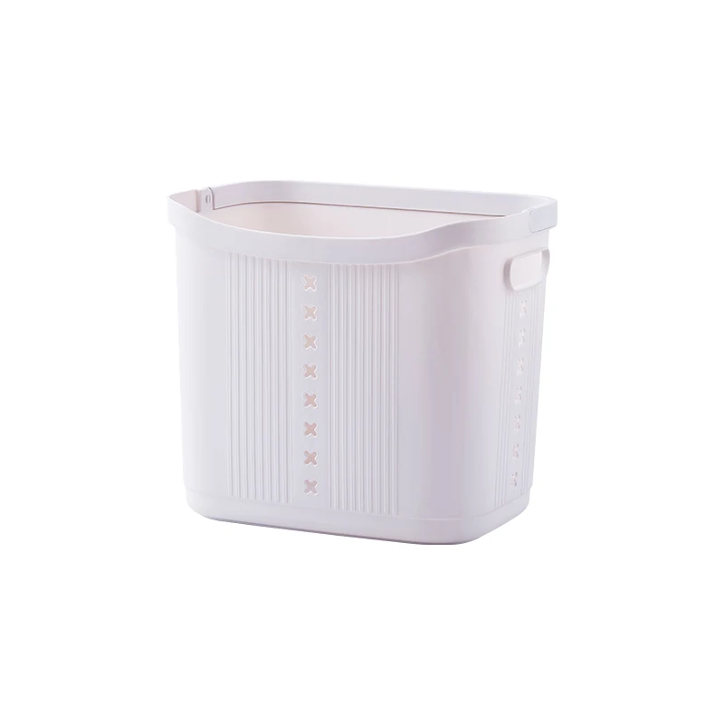 

brief large capacity cheap reusable PP material plastic laundry baskets, Grey , beige and customized colors