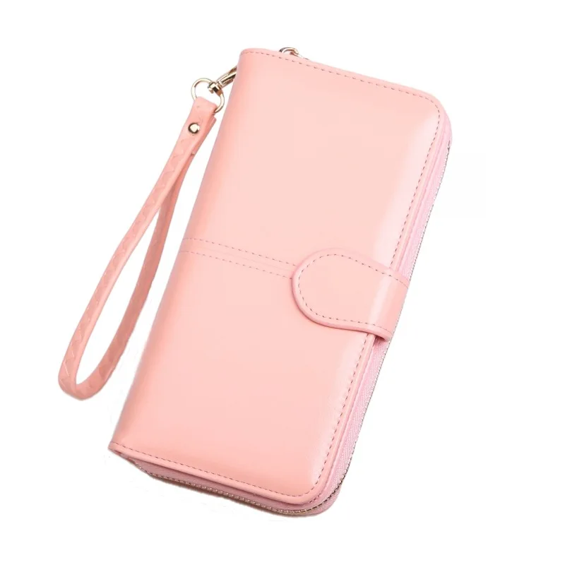 

Famous Branded Leather Wallet Korean Cheap Travel Minimalist Slim Stylish Card Money Long Wallet For Women Classic Bag YW002, Customized color
