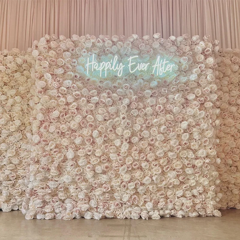 Artificial Flowers Wall Birthday Wedding Flower Wall Events Decoration 3D Flower Wall Backdrop