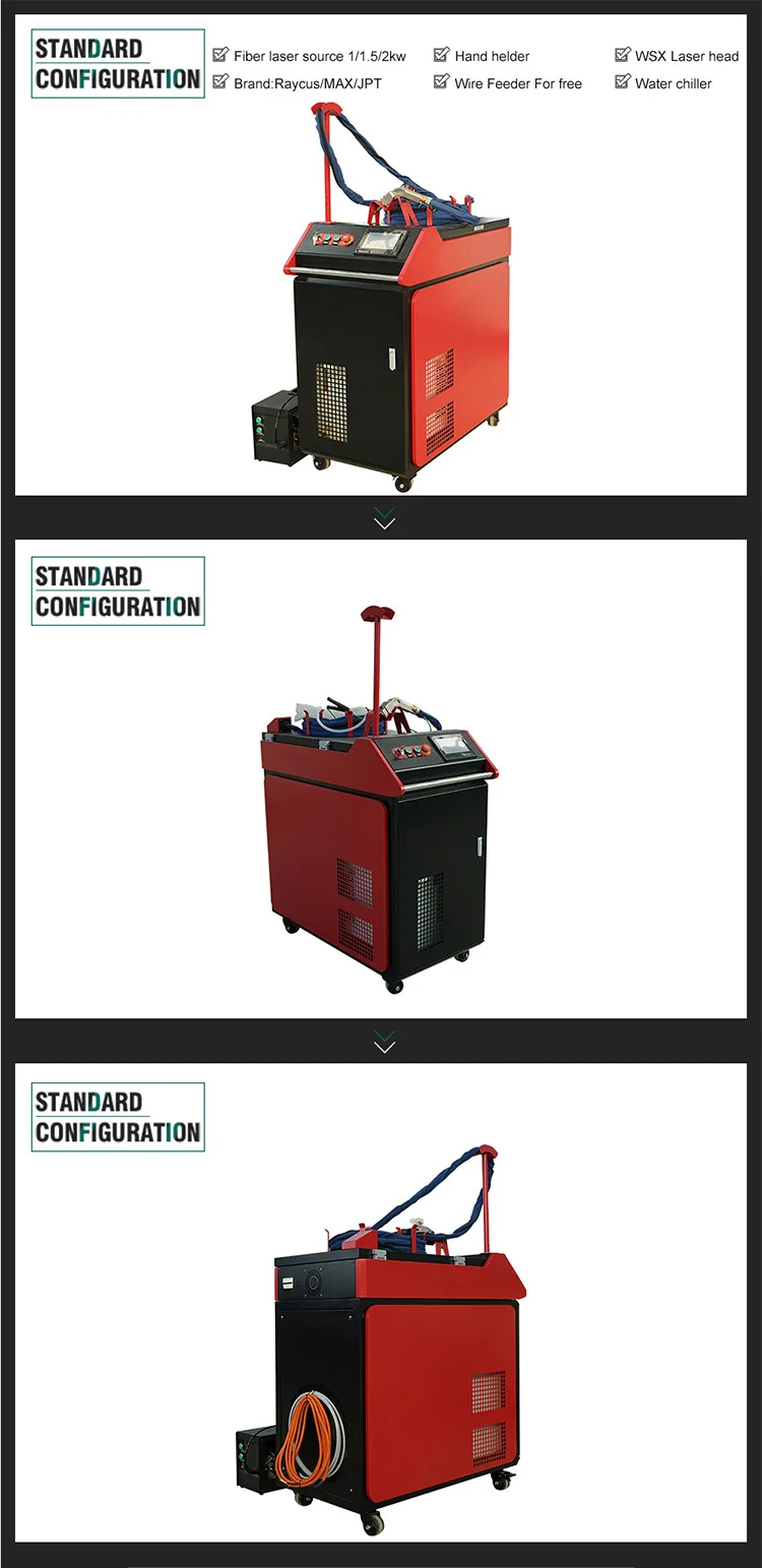 2020  NEW Silver gold ss sheet metal steel handheld fiber optic laser welding machine cost