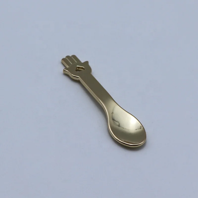 
Creative styles 60mm metal luxury silver/rose gold cosmetic cream spoon 