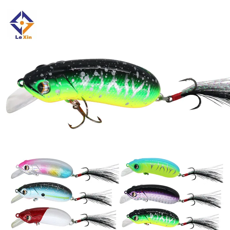 

2021 new style 50MM 60MM 3d eyes anyfish king mini lipless crankbait minnow lures, 6colors