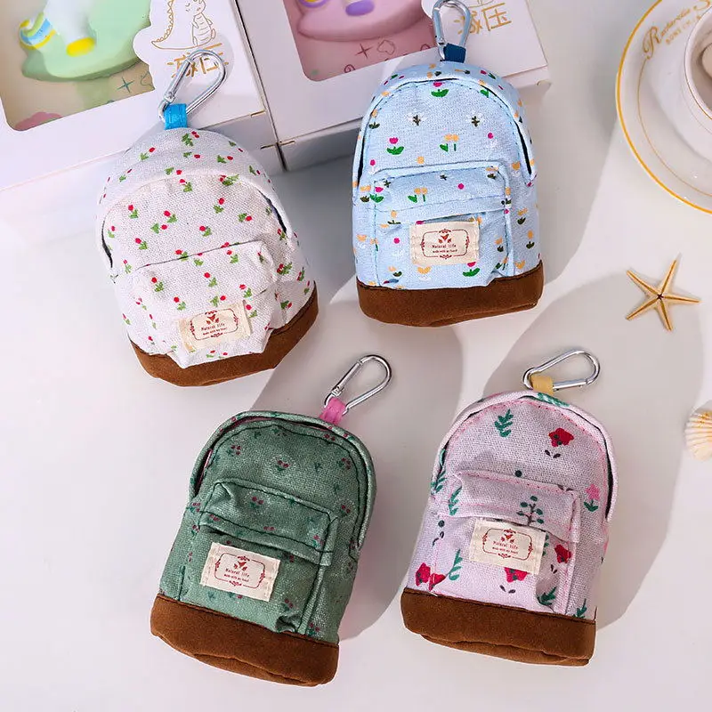 Custom Ladies School Bag Style Pendant Money Small Mini Backpack Keychain  Coin Purse Bag For Kids With Miniature Backpack - Buy Bonaweite Mini