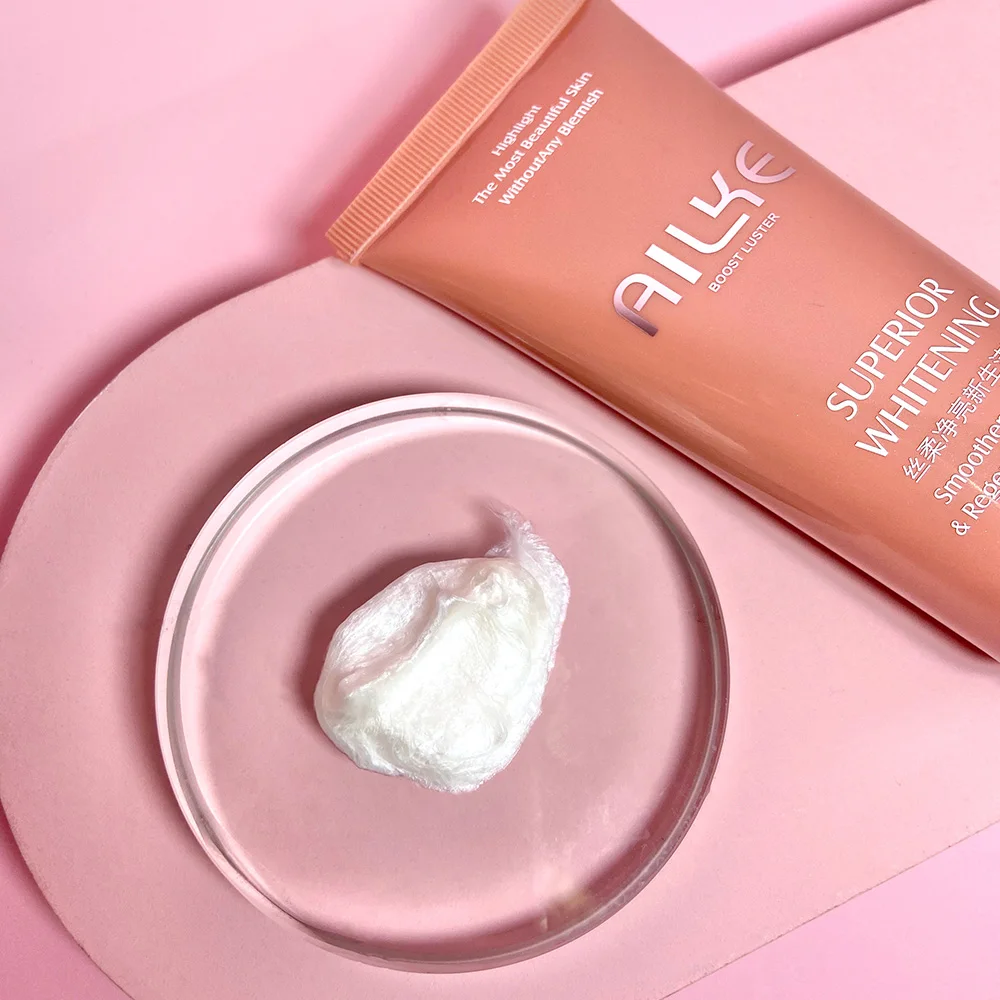 

AILKE high quality face wash rose extract clean and clear whitening face wash, Pink