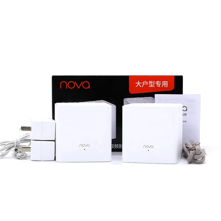 

Global version Tenda MW3 three packs nova wireless repeater dual band AC1200M high 80211AC intelligent network mesh wifi router, White