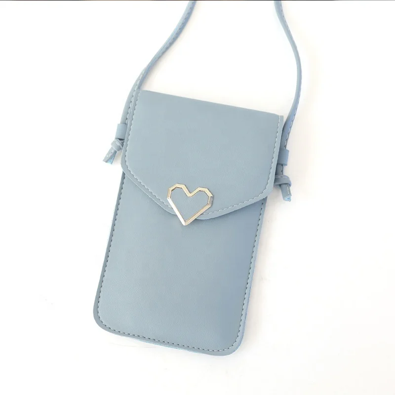 

Pink Color Wrist Mobile Phone Bag, Portable Polyester Lady's Phone Pouch Bag