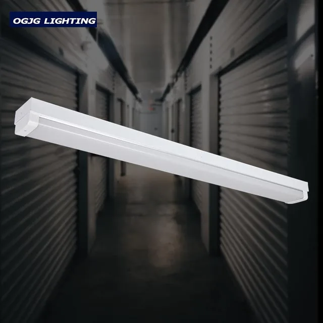 ETL SAA 130lm/w warehouse emergency ceiling-mounted batten luminaire motion sensor suspended garage led linear lighting fixture