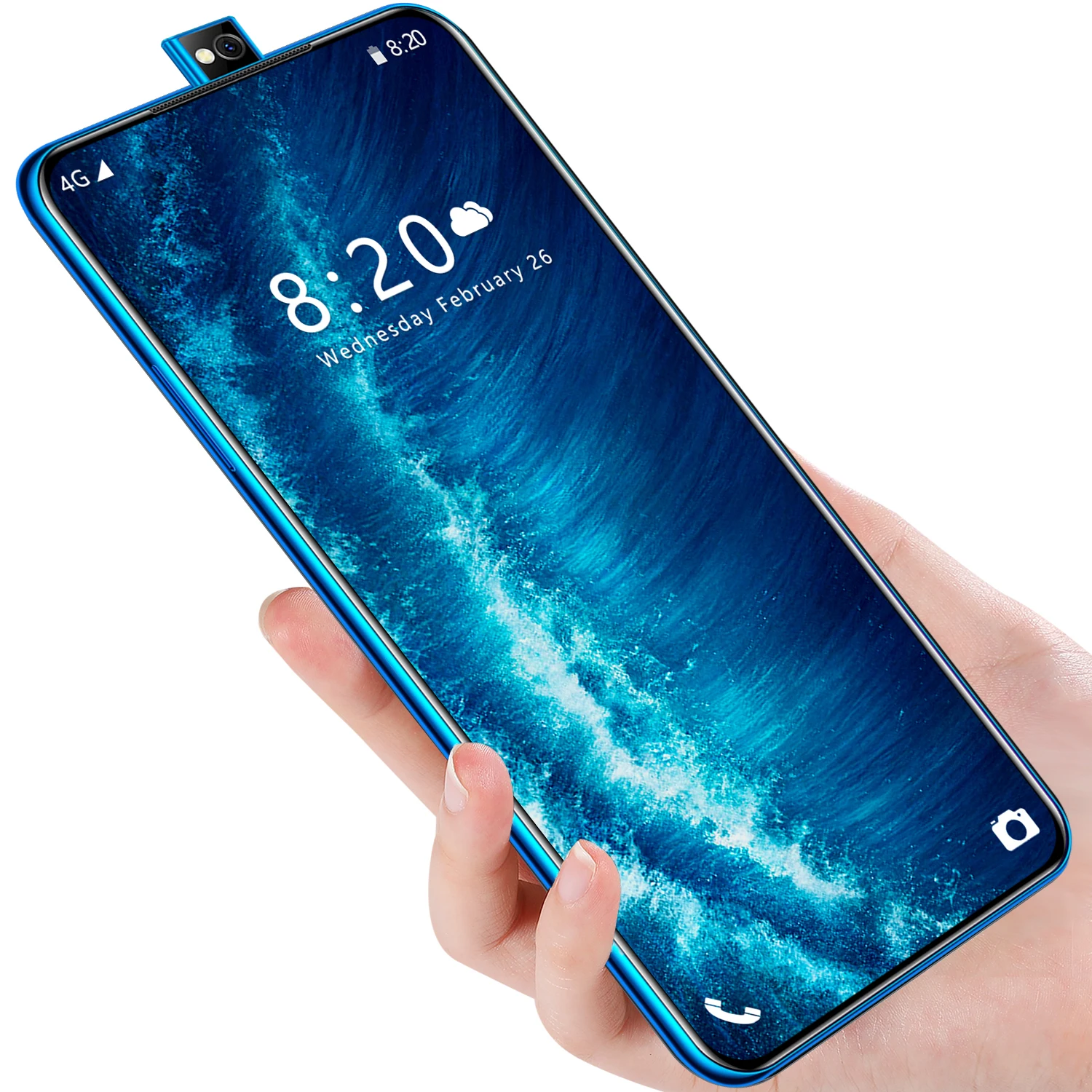 

2021 new Pop-up Camera Mobile Phone 3G 6.35 inch Full screen
