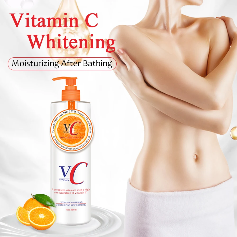 

Disaar Vitamin C Body Lotion Moisturizing Repair Full Body Care Brightening Moisturizing Anti-drying VC Body Lotion 480ml
