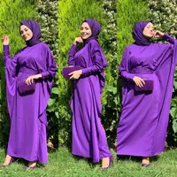 

Wholesale Ramadan New Style Abaya Dress Arabian Muslim Dubai Saudi Malaysia Cuff Waist Beaded Robe Kaftan Dress