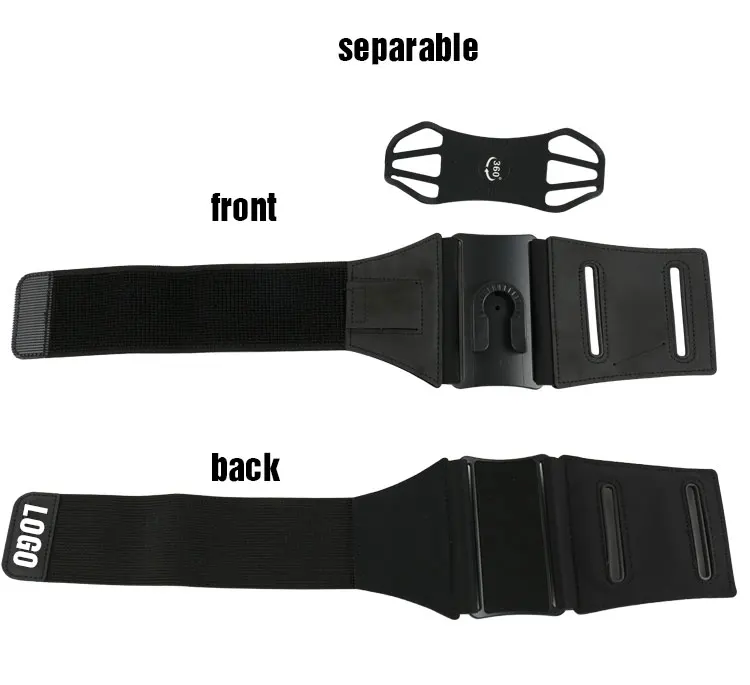 Running Armband Detachable 360 Rotatable Elastic Reflective Armband