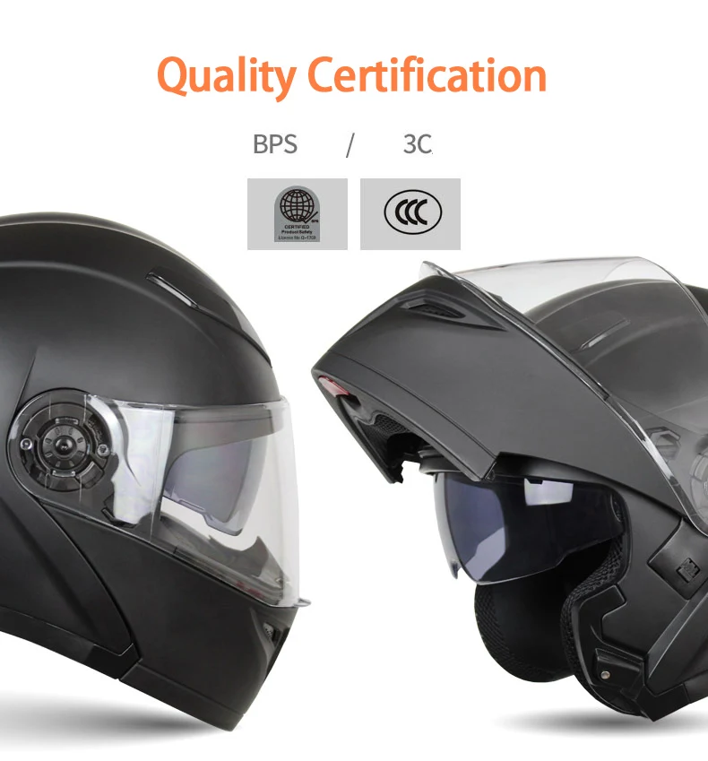Bsddp Motorcycle Street Bike Helmet Dual Visors Full Face Motorcycle ...