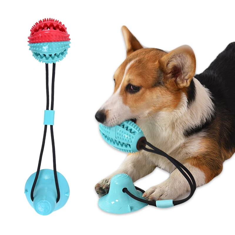

Dog Rope Ball Pull Toy with Suction Cup Pet Dog Chew Toy