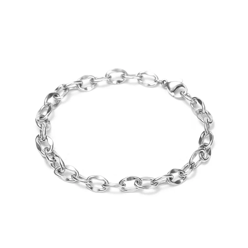 

Simple Fashion Chain Bracelet Stainless Steel Bracelet For Women Gift Party Free Shipping Bulk Items Wholesale Lots