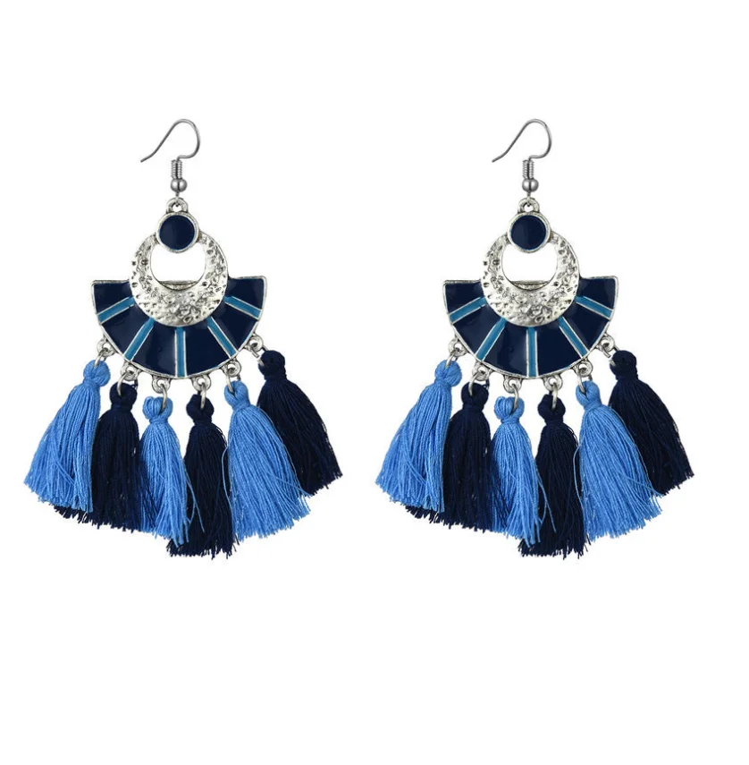 

Hot Selling Popular Products Fashion Colorful Women's Charm Earrings, As picture