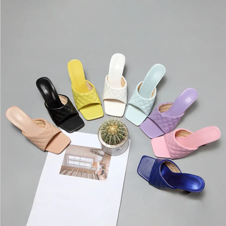 

New large size women's shoes solid color stiletto high heels Women Sandals, Black,white