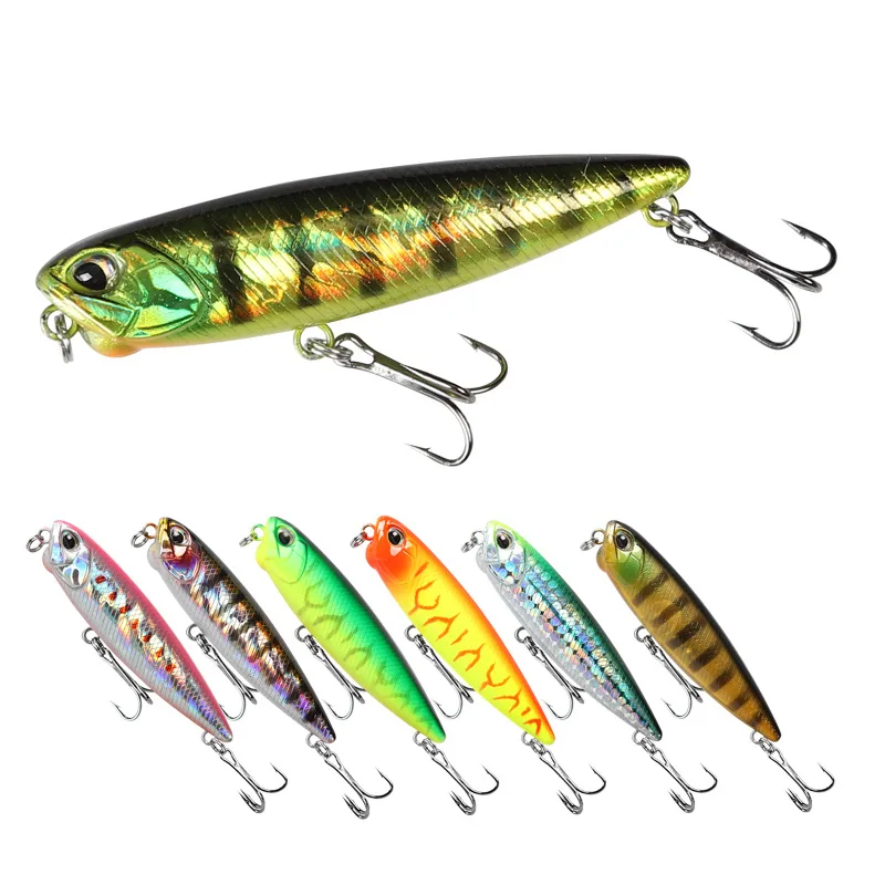 

FISHGANG wholesale topwater pencil fishing lures 5.5g 65mm 14.3g 100m floating Realis Pencil fishing lures bait, 21 colors