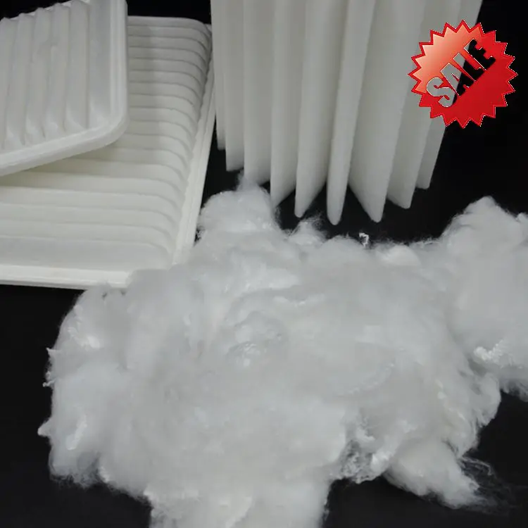 
Top quality low melt polyester fiber LMF 4D 51MM for heat-bonding non-woven fabric 