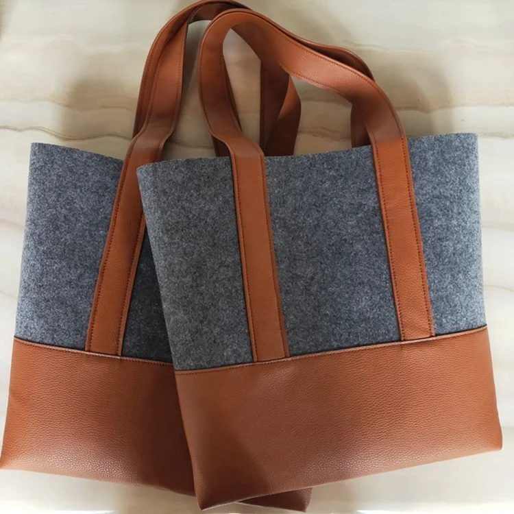 

Online shop Alibaba fashion selling felt bag good quality felt shopping hand bag for women
