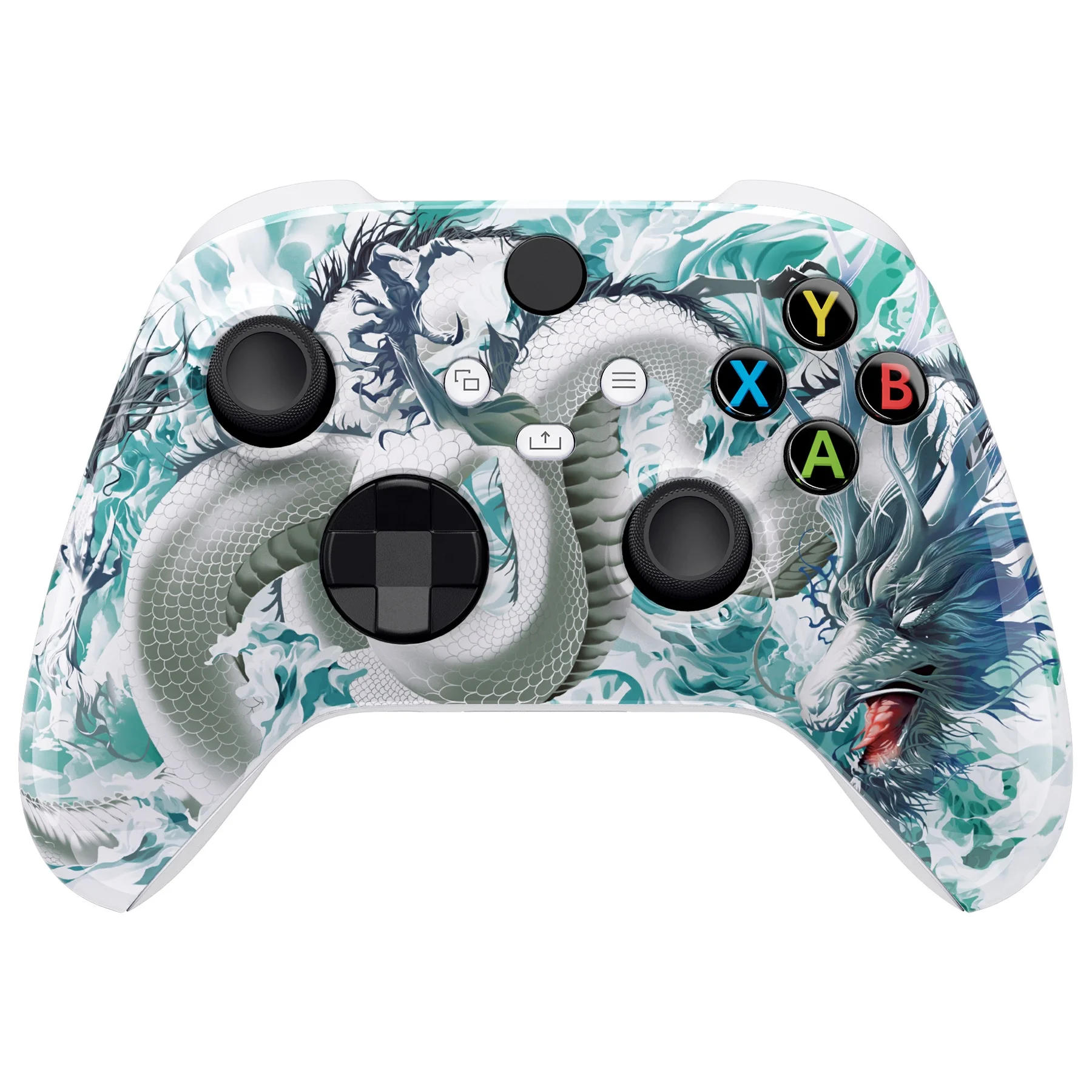 

eXtremeRate 2022 New Pattern Dragon-Cloud Style Custom Case Cover Front Shell For Faceplate Xbox Series X S Controller Accessory