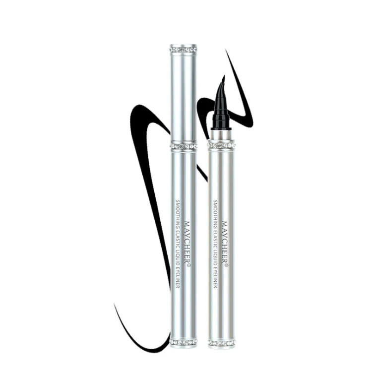 

Metallic Matte Liquid Eyeliner Fine Eye Liner Brush Silver Eyeliner