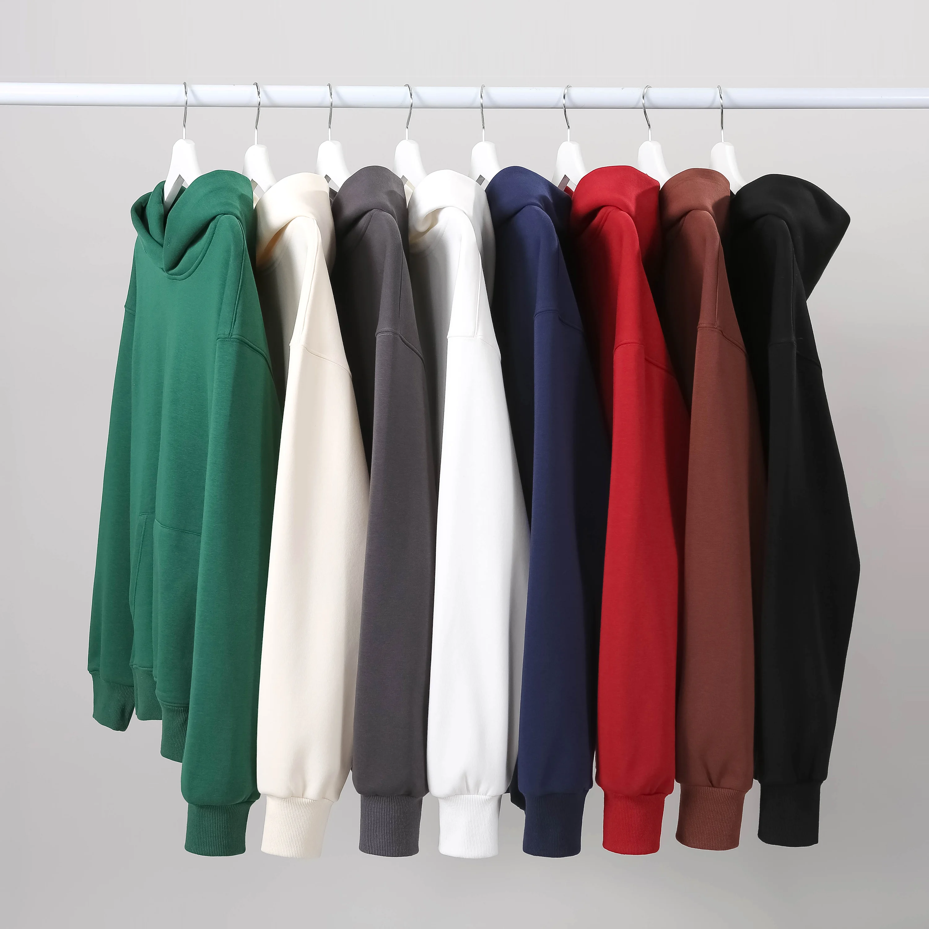 High Quality 1000g Heavy Fleece Sweatshirt Men's Autumn and Winter Trendy Brand Hooded Thickened Casual Top Coat