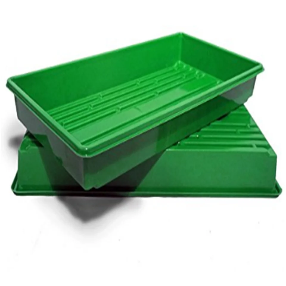 

Swellder Plant 1020 growing flat hydroponic plastic seed tray without holes for grass, Black, red. white