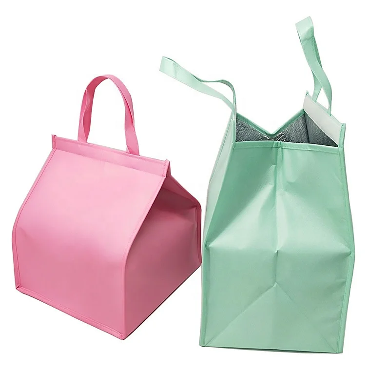 

Wholesale Fashionable Durable Pouch Tote Promotional Cake Food Insulated Pp Non Woven Cooler Bag