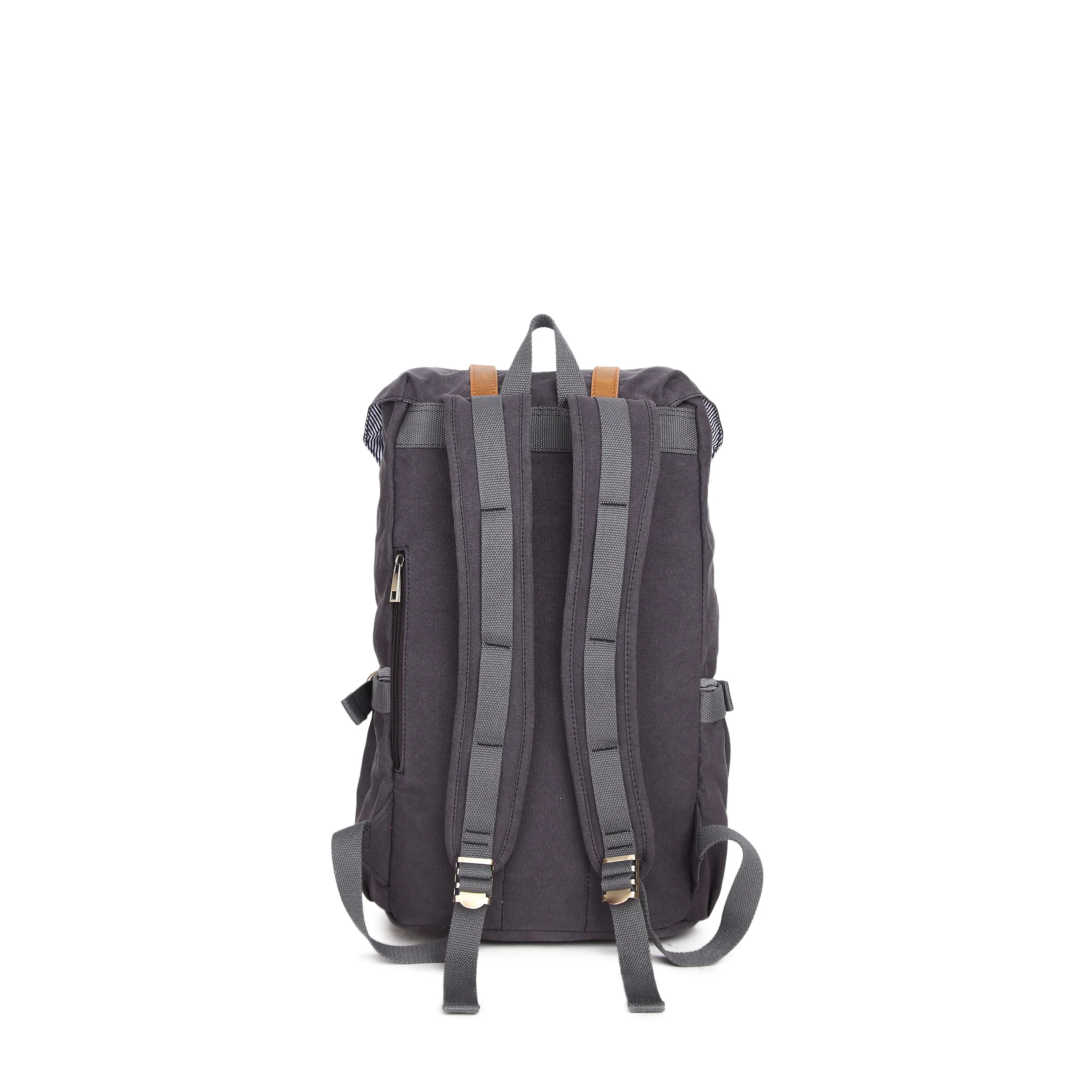 
Outdoor hunting women vintage waterproof canvas leather notebook duffel backpack 