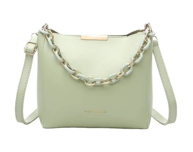 

PU leather high-grade ladies small bag acrylic chian bucket bag, Various