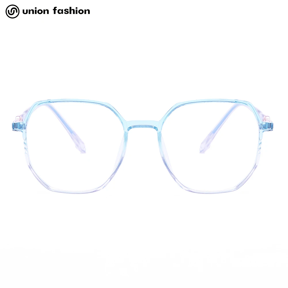 

Trendy Unisex Design Clear Simple Square Frame Blue Light Blocking Glasses, 4 colors