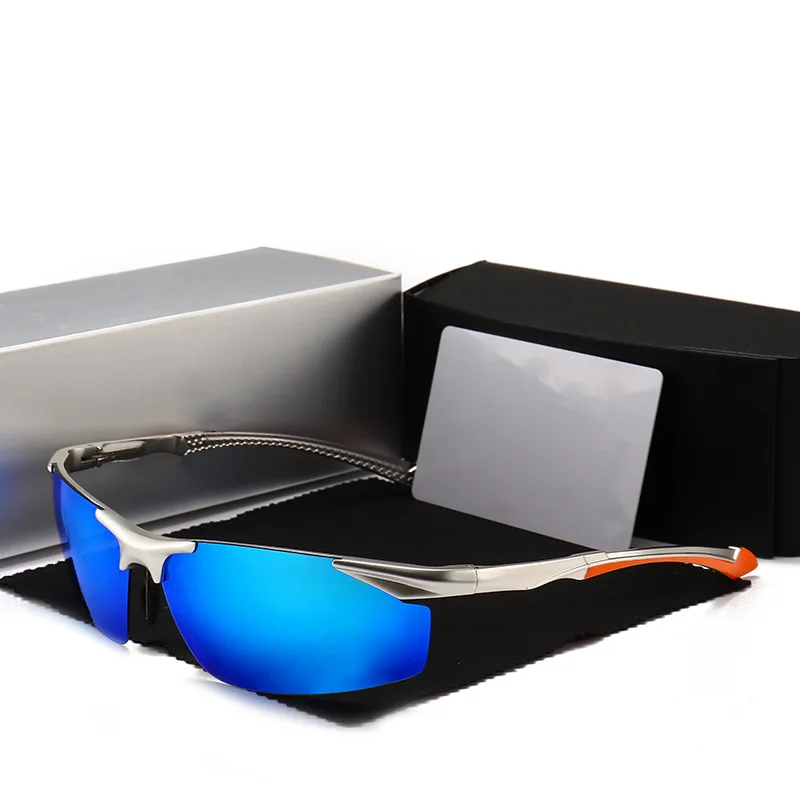 

Men Aluminum Magnesium Frame Driving Polarized Sport Sun Glasses Driver Retro Sunglasses