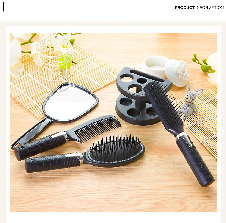 1 Set (4pcs/set) Comb Hairbrush Professional Hair Salon Comb Mirror ...