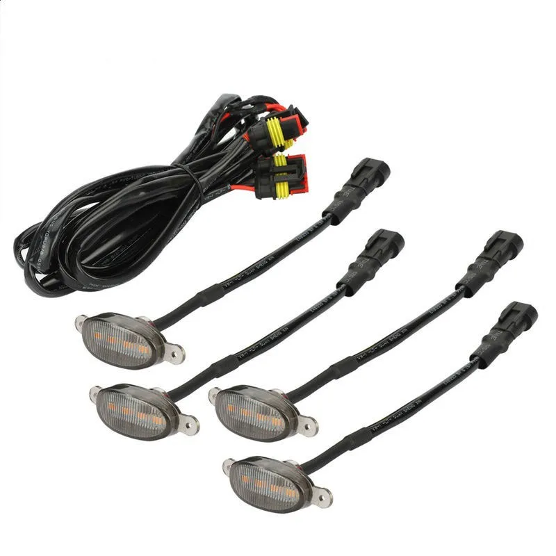 

External Waterproof Amber LED Lights Decoration Led Front Grille Lights for 2004-2019 F150 F250 Grille Running Lamps