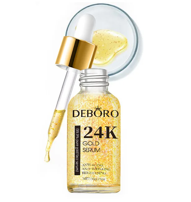 

private label Korea anti wrinkle lightening moisturizing skin Lift serum 24 k gold serum for Face