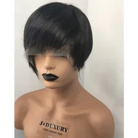 

pixie cut short full lace wig 100% human hair wig short brazilian hair lace front wigs for black women