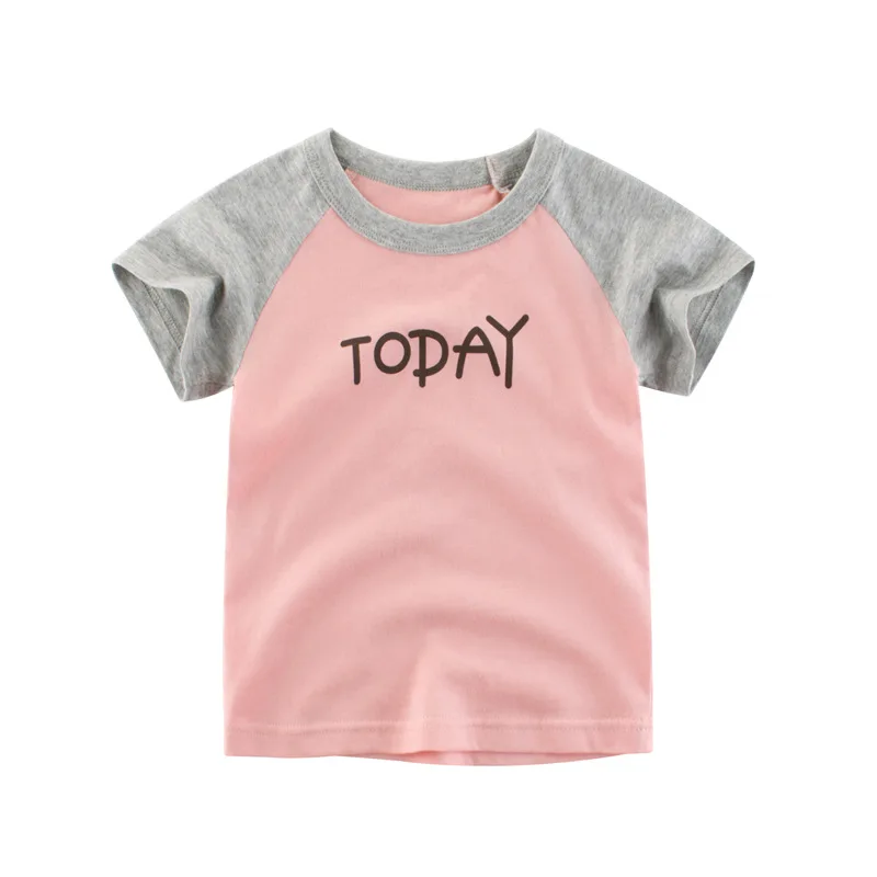 

wholesale cheap kids clothes girls tshirt customs short sleeve cotton kids tshirts summer