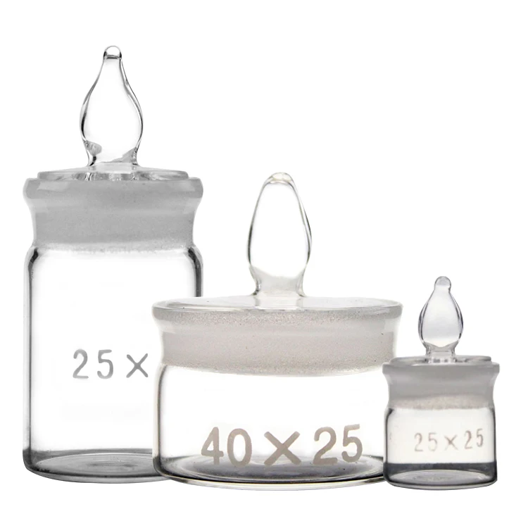 
40*25mm chemical laboratory weighing bottle glass sealed bottle 