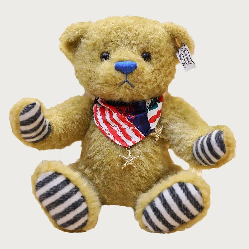 Newest cheap sublimation plush teddy bear t shirts Custom printed LOGO Cute stuffed soft plush toy teddy bear wholesale