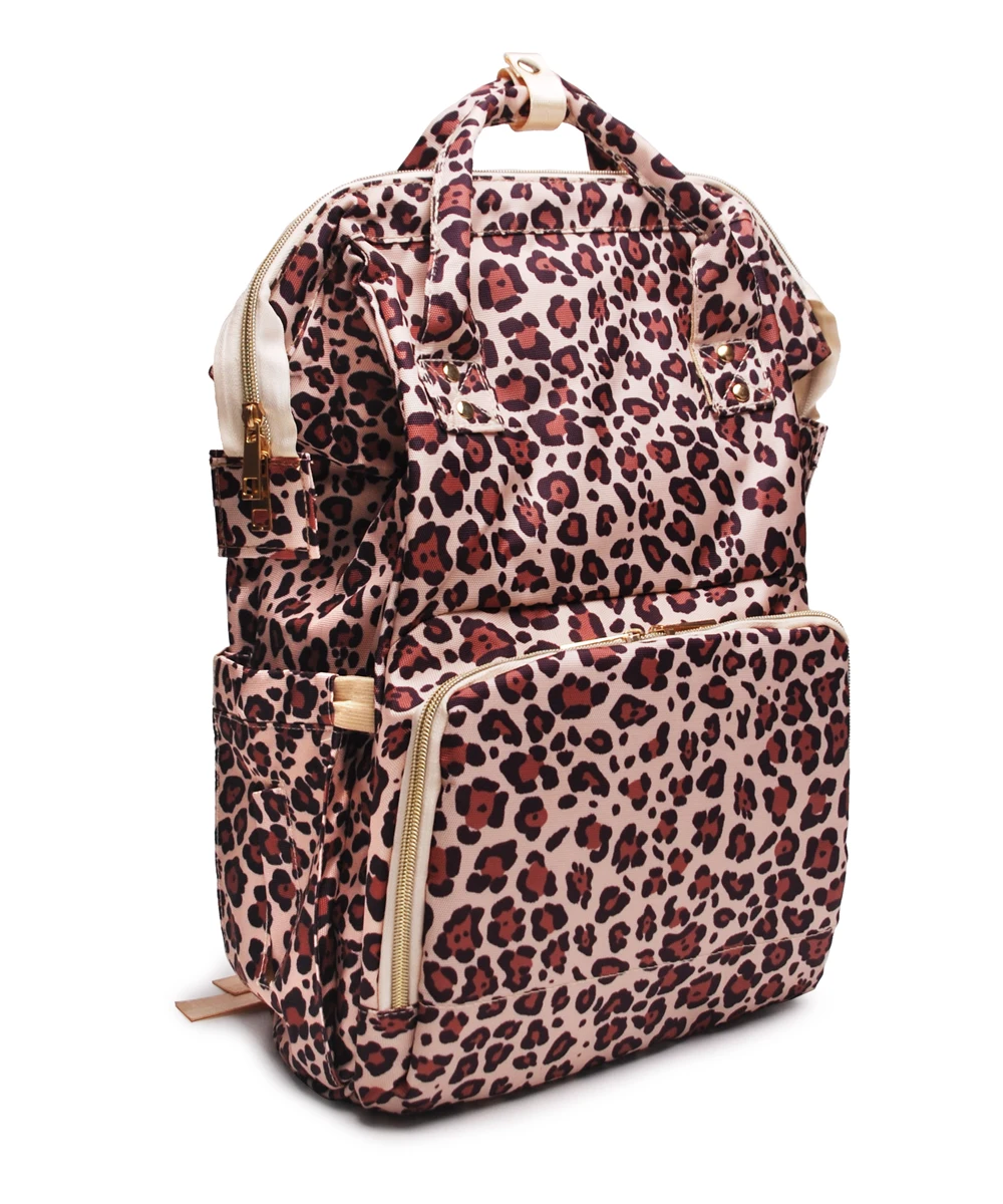 

Ready to ship Multicolorful diaper bag backpack Customized Leopard Diaper Bag Waterproof Diaper Mummy Backpack DOM 1276