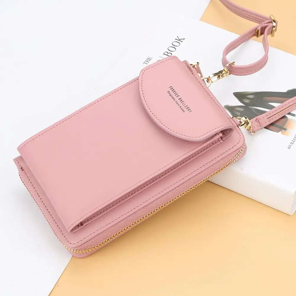 

High Quality Ladies PU Leather Vertical Purse Multifunctional Standard Clutch Messenger Bag Fashion Casual Bag