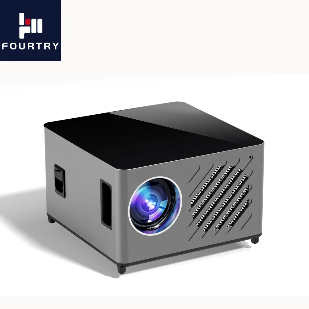 

FOURTRY 2022 New Design Portable 1080P Full HD Projector--High 7200 Lumens Factory Cheap Native 1080p 4K Led home Projector