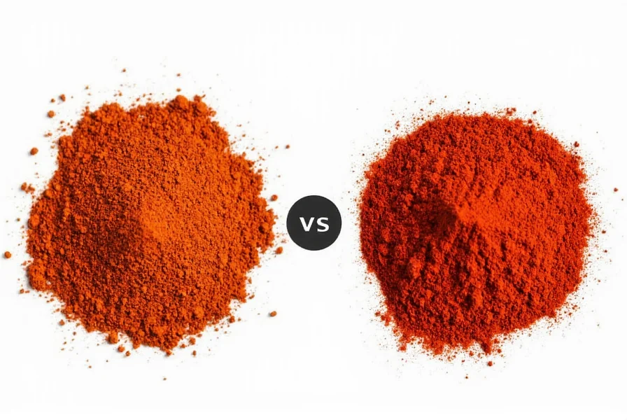 Chef's hand measuring spices for homemade chili powder blend with cayenne pepper