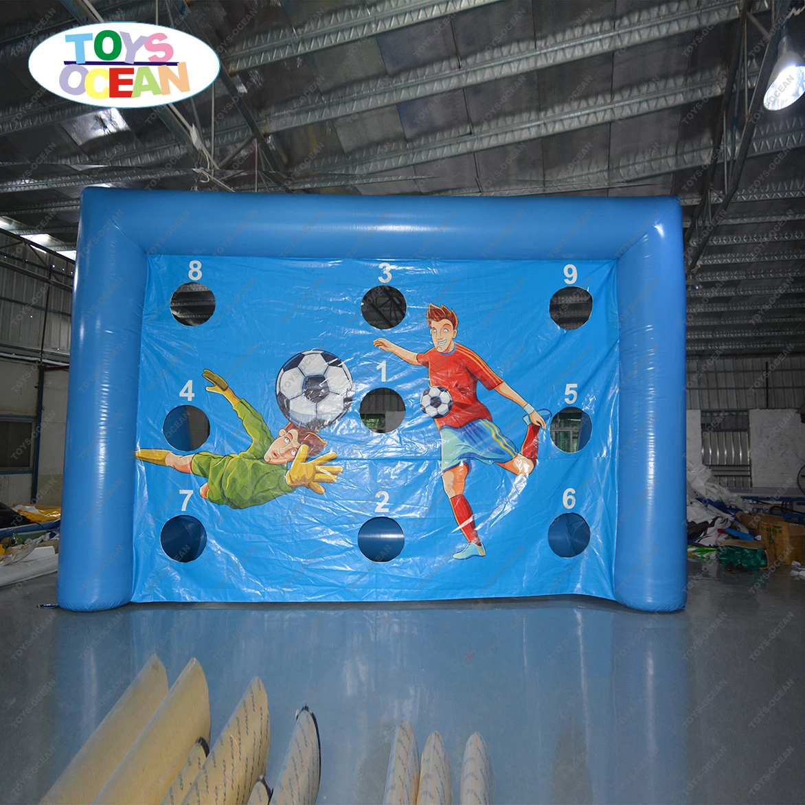 2022 New Inflatable Soccer Goal Shooting Target Football Gate Shooting