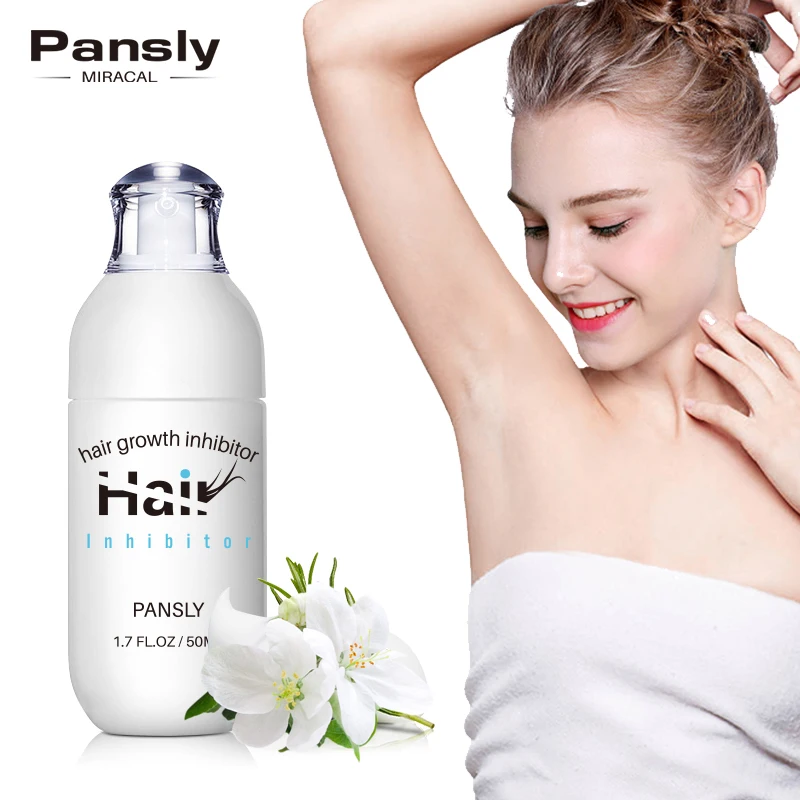 

Pansly 50ml Hair Inhibitor Cream For Permanent Underarm Armpit Face Body Bikini Hair Removal Cream Stop Hair Growth Cream